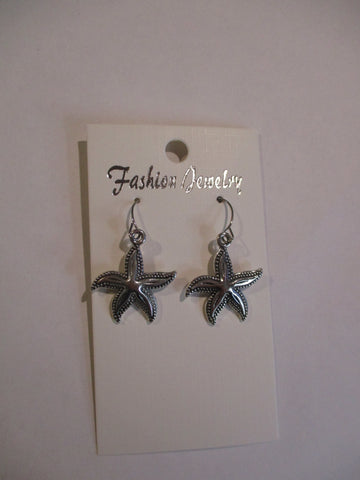 Silver Starfish Earrings (E994)