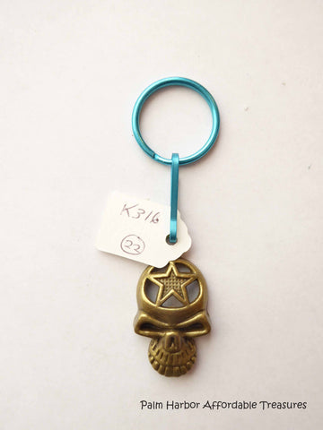 Bronze Skull Key Chain (K316)
