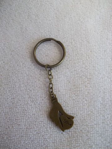 Bronze Hand Two sided "Love You" Key Chain (K331)