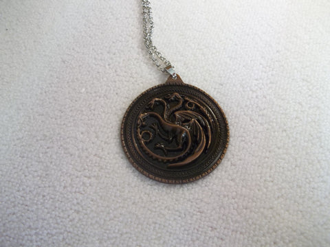 Game of Thrones Dragon Pendant Necklace (N1146)