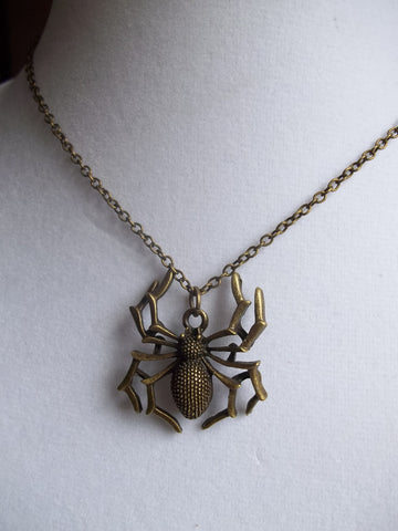 Bronze Spider Necklace (N911)